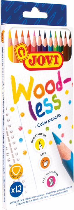 Image du produit Jovi Crayons de couleur Woodless VE=12 couleurs (12 couleurs, 12 x)