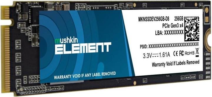 Produktbild Mushkin SSD Element M.2 256GB PCIe Gen3x4 NVME (256 GB, M.2 2280)