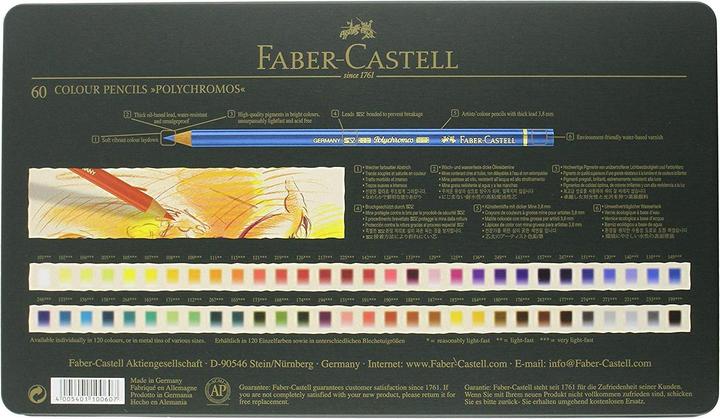 Image du produit Faber-Castell Polychromos (Multicolore, 60 x)
