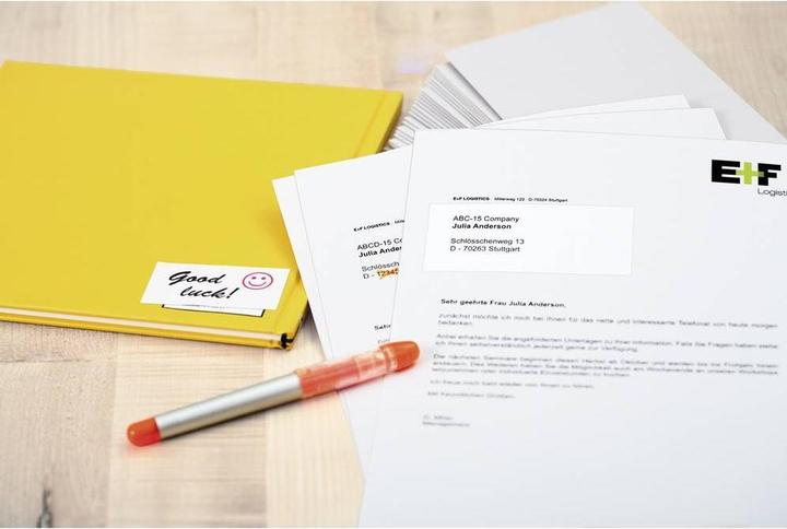 Actual product image HERMA A4 correction and cover labels