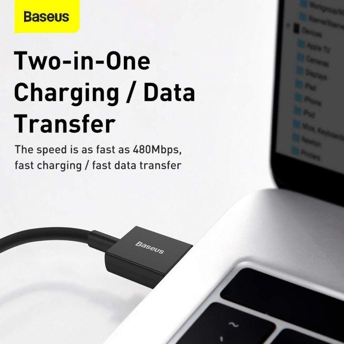 Image du produit Baseus Superior Series Cable USB to iP 2.4A 2m (black) (2 m, USB 2.0)