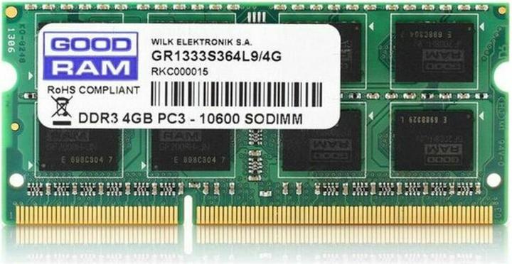 Produktbild Goodram Gr1333s364l9s (1 x 4GB, 1333 MHz, DDR3-RAM, SO-DIMM)