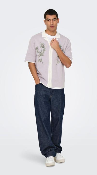 Actual product image Only & Sons ONSRUN Gestricktes Polo-Hemd Strickpullover (S)