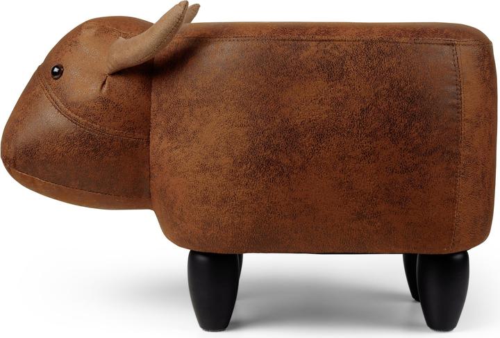 Immagine prodotto Zoosy Sgabello per bambini Mucca Bruna Marrone (Poltrona per bambini)