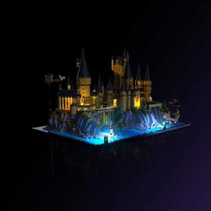 Image du produit Light my bricks LMB 2.0 Jeu de lumières LED pour LEGO 76419 Harry Potter Château de Poudlard avec terrain du château