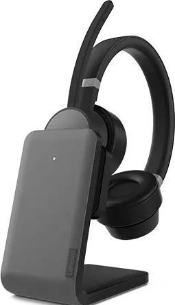 Actual product image Lenovo Go Wireless ANC Headset w/ Charging Stand MS Teams (Wireless, Cable, USB-C)