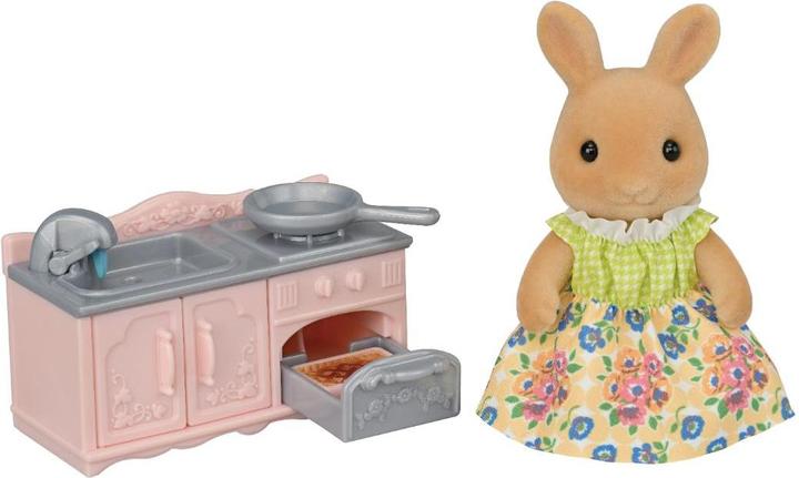 Sylvanian Families Mutter Hase Sonnenschein Küchenset