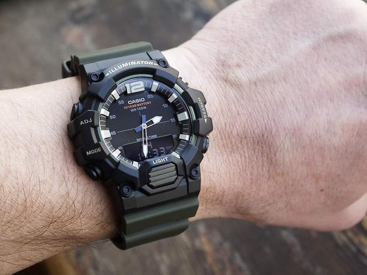Actual product image Casio Hdc-700-3avef (Digital watch, Analogue wristwatch, Chronograph, 49 mm)