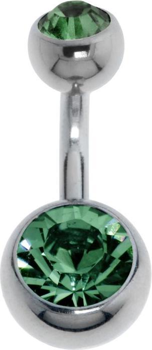 Actual product image Bijouteria Bellypiercing (Titanium, Crystal)