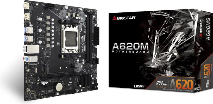 Image du produit Biostar A620MS (A620,AM5,mATX,DDR5) (AM5, AMD A620, mATX)