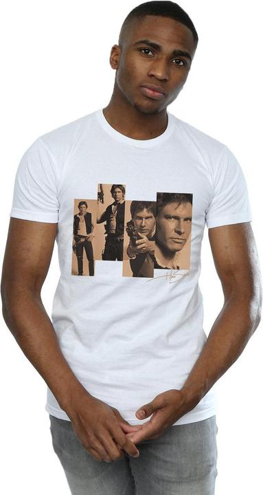 Actual product image Star Wars Mens Han Solo Photoshoot T-Shirt (S)