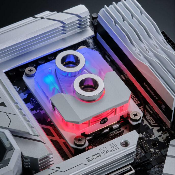 Produktbild Phanteks Glacier EZ-Fit 450CPU CPU-Wasserkühler, RGB - weiss