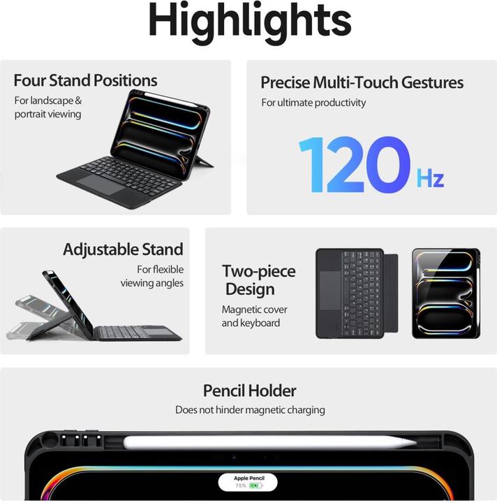 Image du produit Dux Ducis - DK Tastatur (CH, iPad Pro 11 2024 (M4))