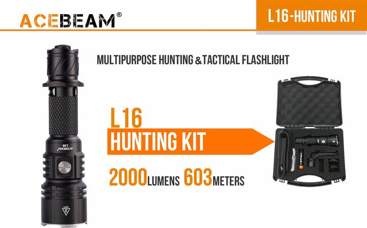 Produktbild AceBeam L16 Jagdset mit 2000 Lumen