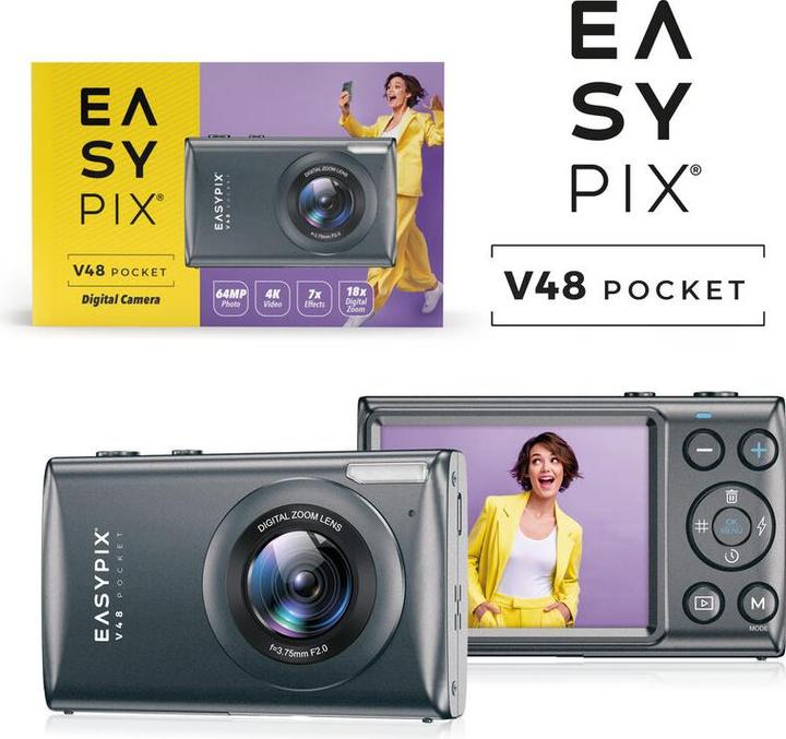 Produktbild Easypix V48 Pocket anthrazite (8 Mpx)