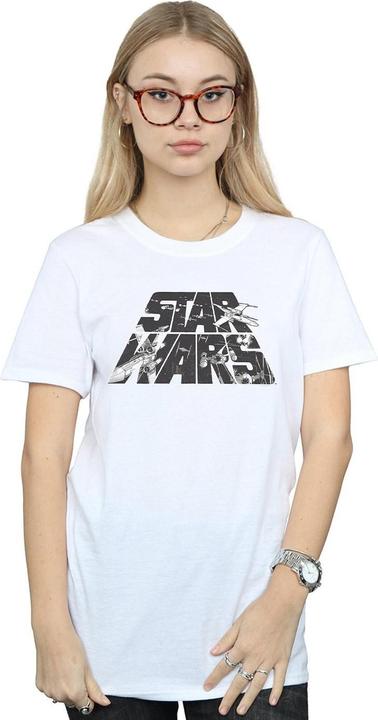 Produktbild Star Wars Logo Space Sketch TShirt (XXL)