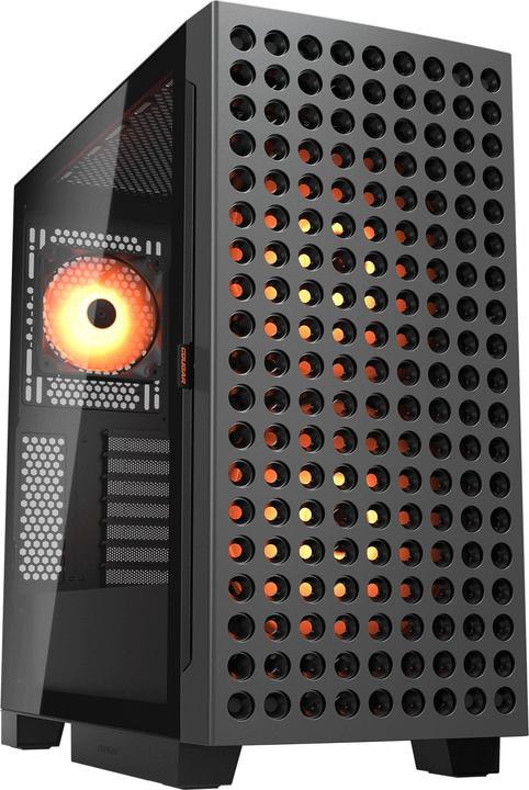 Actual product image Cougar Gehäuse Midi-Tower, Airface ECO, ARGB, Schwarz (ATX, Mini-ITX, mATX, SSI CEB)