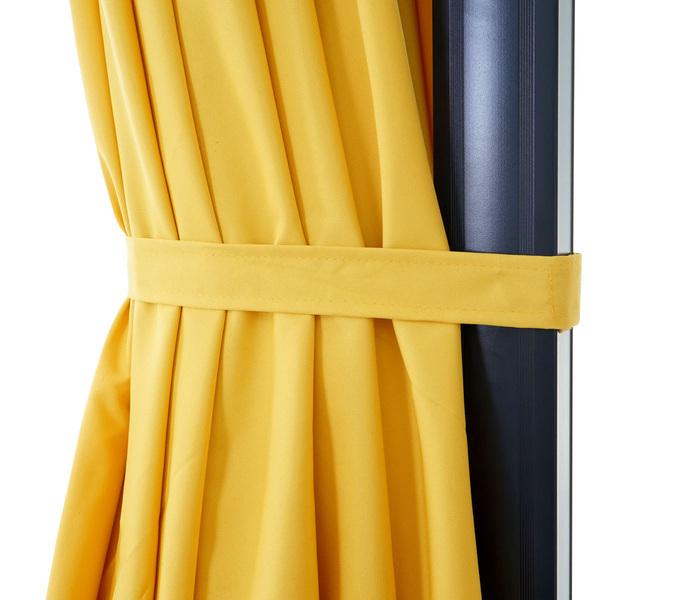 Immagine prodotto Swisshandel24 Ombrello semaforo gastronomico, parasole 3x3m (ø4,24m) Poliestere Alu/Acciaio 23kg - giallo senza (3 m)