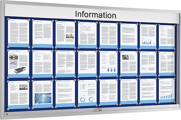 Produktbild Schaar-Design Schiebetürenschaukasten (Wandtafel, 97.5 x 194.5 cm)