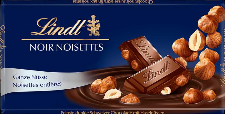 Immagine prodotto Lindt Barretta di cioccolato fondente con nocciole (100 g)