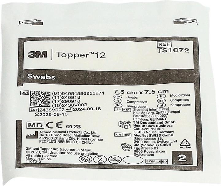 Image du produit Topper 12 NW Compresses 7.5x7.5cm stériles 80 pces