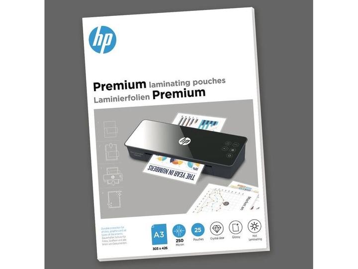 Actual product image HP Laminating film Premium A3, 250 Micron, 25 pieces, Glossy (A3, 25 Piece, 250 µm)