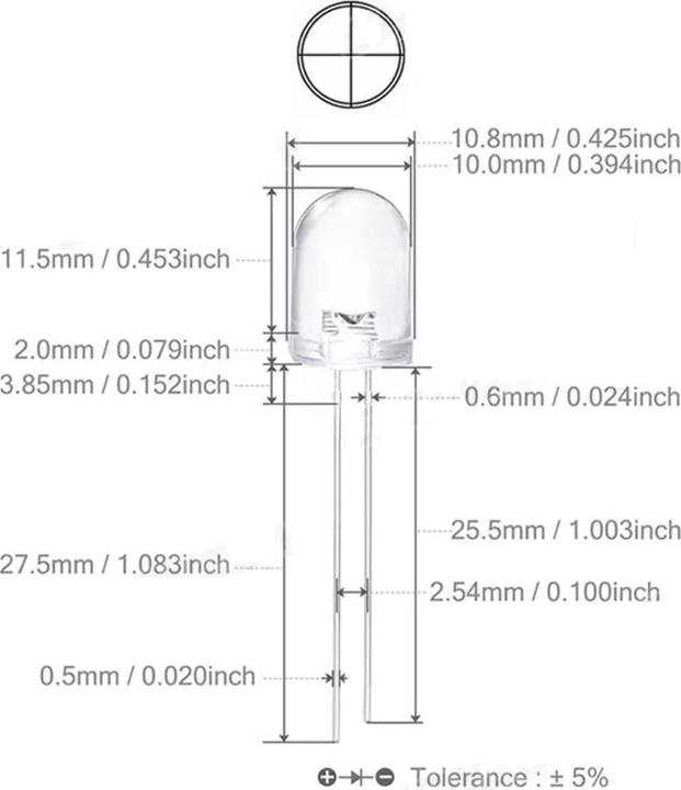 Produktbild Purecrea LED Rot 10mm