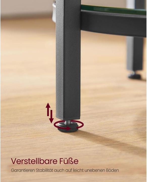 Image du produit Vasagle Table d'appoint en bois blanc 45,0 x 45,0 x 55,0 cm (45 x 45 x 55 cm)