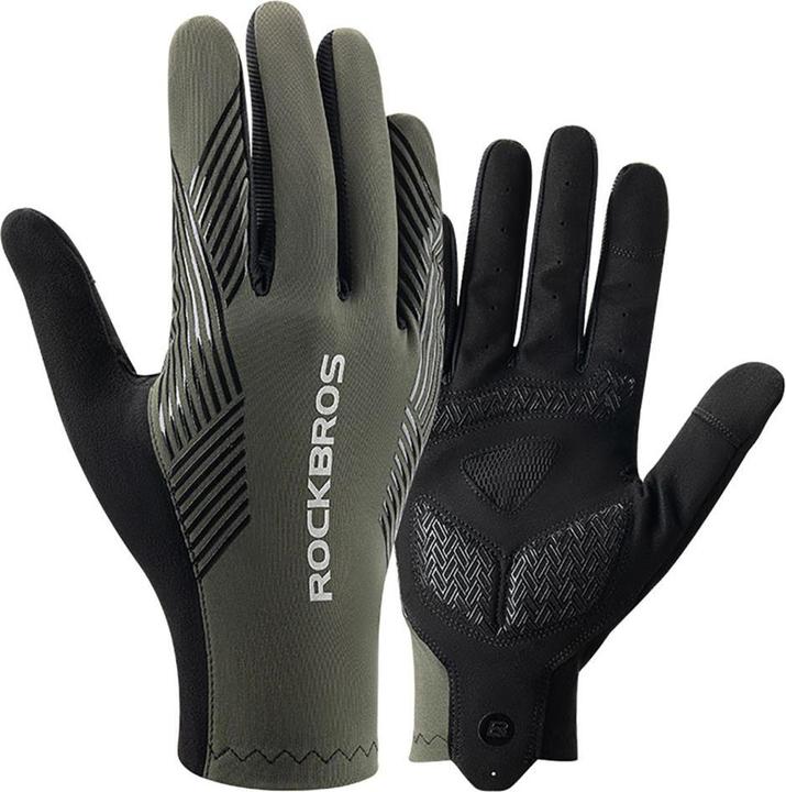 Image du produit Rockbros cycling gloves spring/summer/autumn, full, size: S - green (S)