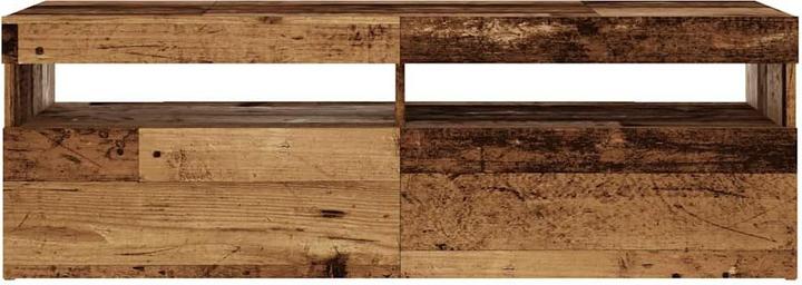 Image du produit VidaXL TV Schrank Lowboard Fernsehschrank Fernsehtisch mit LED Altholz-Optik (120 x 35 x 40 cm)
