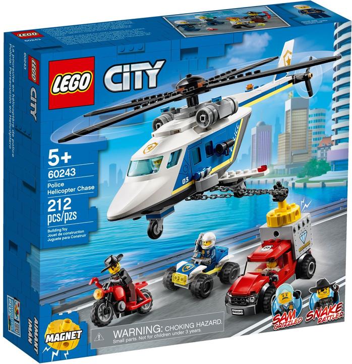 Actual product image LEGO Police helicopter pursuit (60243, LEGO City)