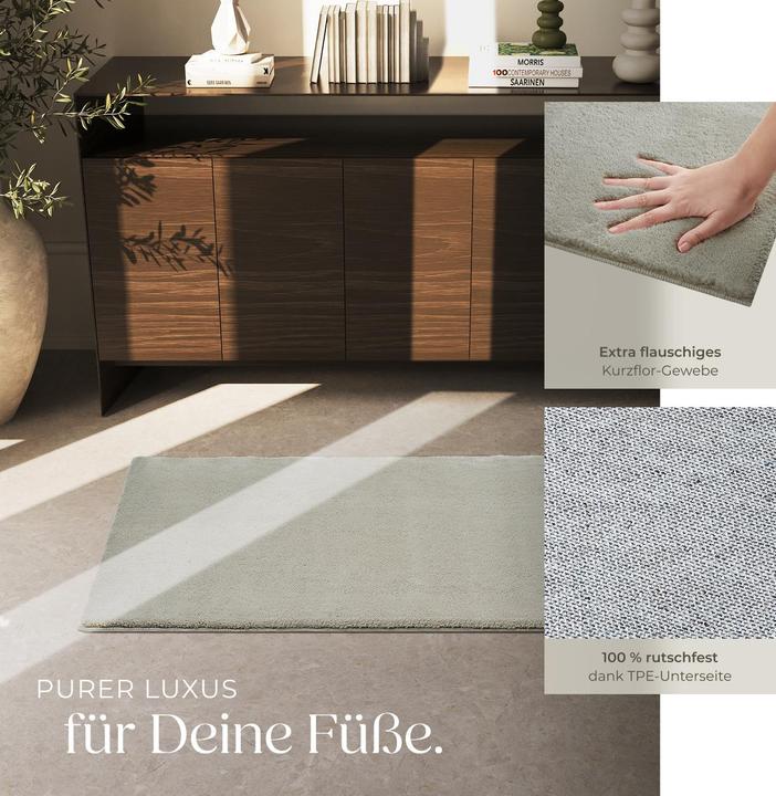 Actual product image tectake Short pile carpet Soft Zone (80 x 150 cm)