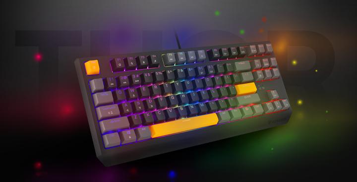 Produktbild Genesis Thor 230 TKL Anchor Gray Positive RGB Outemu Red (US, Kabelgebunden)