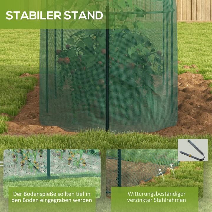 Actual product image Outsunny Plant protection net with frame and zip fastener