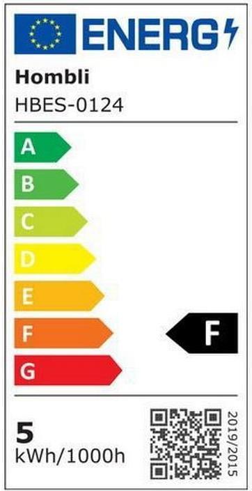Energie-Label Hombli Smart Bulb (E14, 4.50 W, 385 lm, 2 x, F)
