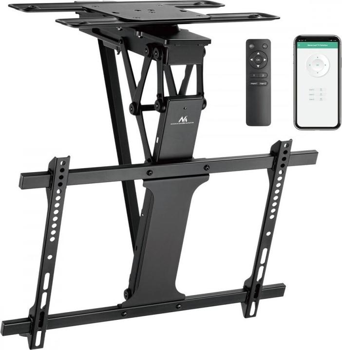 Produktbild Maclean electric ceiling TV mount TUYA support max VESA 600x400 90st swivel remote (Decke, 75", 35 kg)