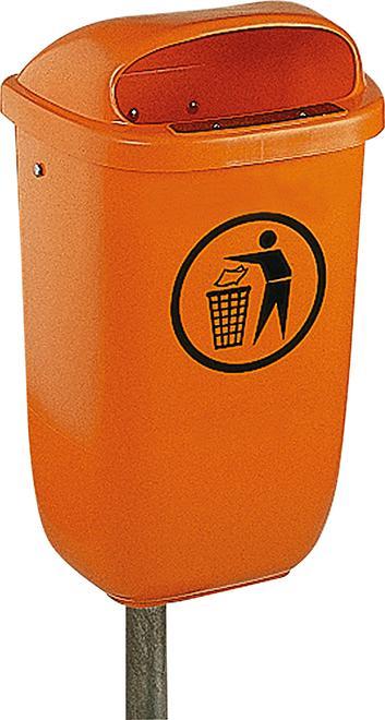 Image du produit OPV Corbeille à papier, 50 l, plastique orange (50 l)