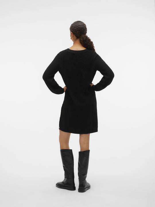Actual product image Vero Moda VMTINI LS V-NECK SHORT DRESS BOO Knitted Dress (XS)