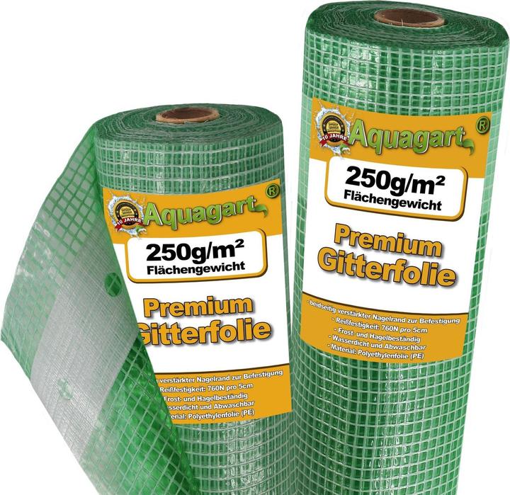 Image du produit Aquagart 50m Gitterfolie, Gartenfolie, Gewächshausfolie, Frühbeetfolie 3m breit