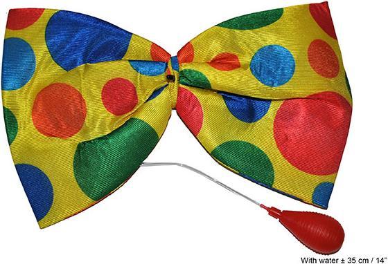 Actual product image Funny Fashion Giant Clown Bow Tie With Water Pump