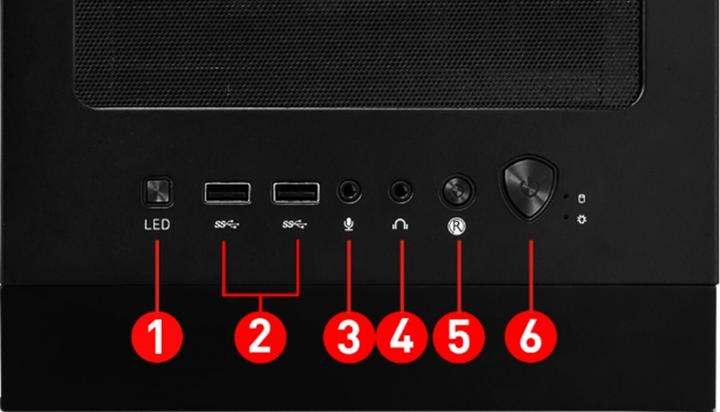 Actual product image MSI Mag Forge 120A Airflow (mATX, Mini-ITX, ATX)
