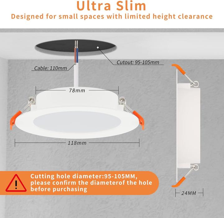 Produktbild Tomosu 20er-Set LED-Einbaustrahler Dimmbar (700 lm)