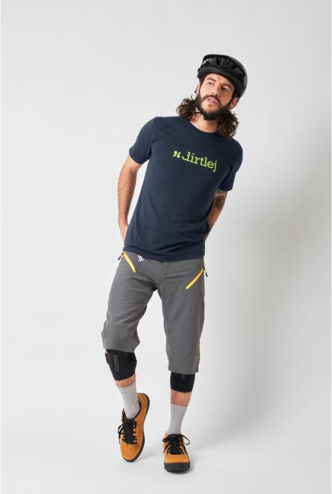 Actual product image dirtlej Mountee Shortsleeve Jersey, blue/lime, L (L)