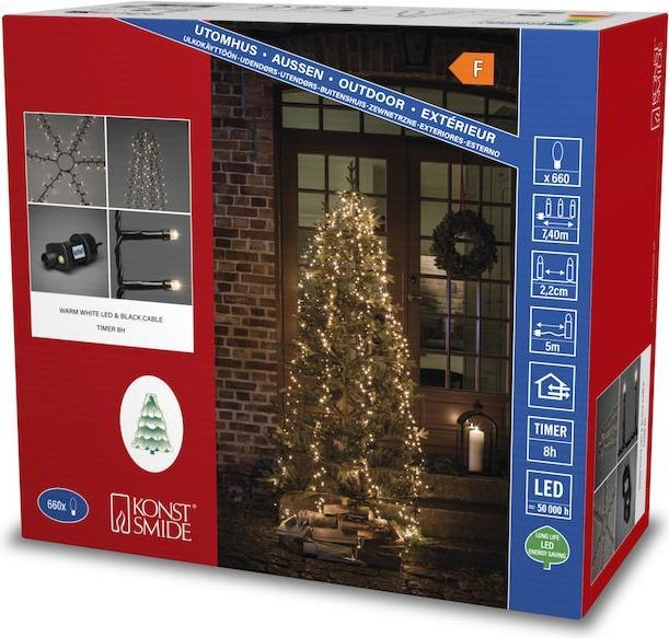 Image du produit Konstsmide 6650-100 Manteau d'arbre LED Extérieur EEK F A - G Alimentation secteur Nombre d'ampoules 660 (9 m)