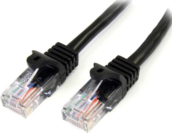 Produktbild StarTech 1m Cat5e RJ45 UTP Netzwerkkabel Snagless - Cat 5e Patchkabel - Schwarz - Stecker / Stecker (U/UTP, CAT5e, 1 m)