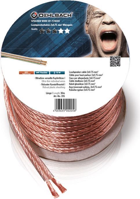 Actual product image Oehlbach SP7 (10 m, 0.75 mm²)