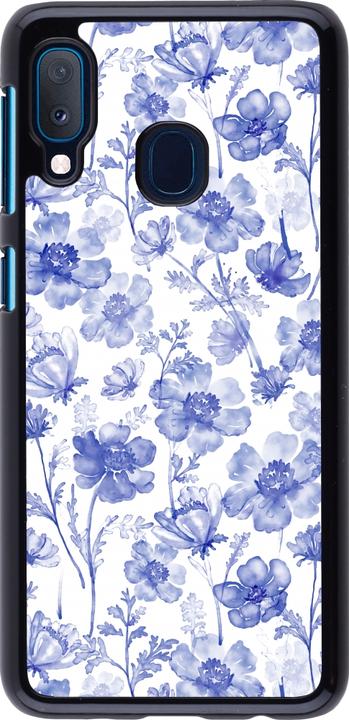 Actual product image PhoneLook Coque Spring 23 watercolor blue flowers (Samsung Galaxy A20e)