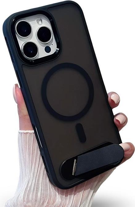 Produktbild RPD iPhone 15 Pro Max- MagSafe Kickstand Etui, Schwarz, Matt (Apple iPhone 15 Pro Max)