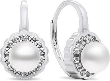 Produktbild Brilio Silver - Beautiful silver earrings with pearls and zircons EA440W