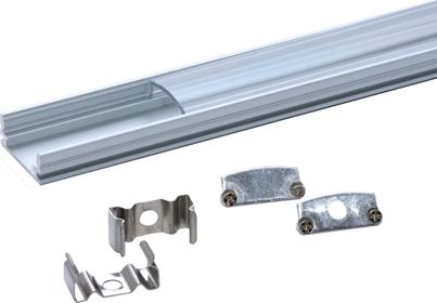 Produktbild Lumina Swiss LED Standardprofil Set transparent 190cm (1x50cm + 1x60cm + 1x80cm) (190 cm)